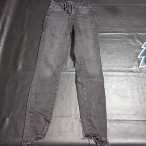 Good American‎ Womens Black Good Legs Step Hem Jeans 0/25 0